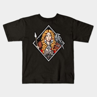 Celtic Goddess Morrigan Kids T-Shirt